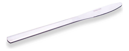 Cuchillo De Mesa Vianca 12 Pz. Acero Inox. Colección Lisa Color Pulido espejo