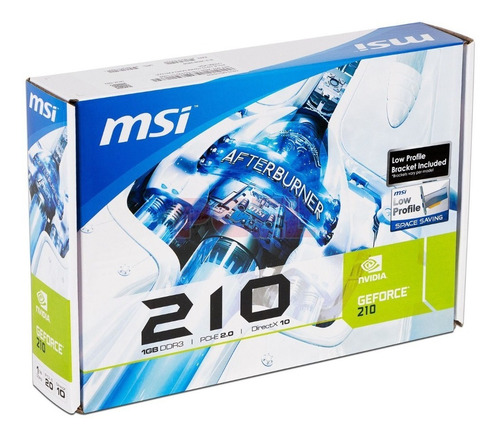 Imagen 3 de 3 de Tarjeta De Video Msi Nvidia Geforce 210, 1gb Ddr3 Low Profil