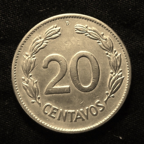Ecuador 20 Centavos 1944 D Exc Km 77.1a