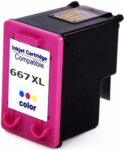 Cartucho 667 Xl Color Alternativo Deskjet 1275 2775 2375