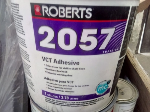 Imagen 2 de 2 de Galón Pegamento Para Loseta Vinílica Roberts 2057