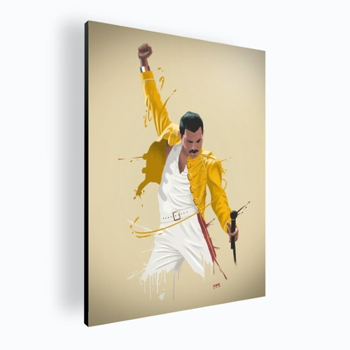 Cuadro Modern Mural Poster Freddie Mercury 42x60 Mdf