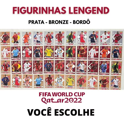 Figuras Legends Ouro Prata Bronze Bordo Da Copa 2022