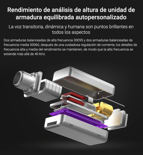 Imagen 5 de 7 de Auriculares In Ear Kz Zs10 Pro Monitoreo 5 Vias + Cuotas Representante Oficial Kz