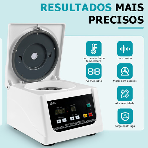 Centrifuga Laboratorio Digital Para Sangue Prp Prf 8 Tubos