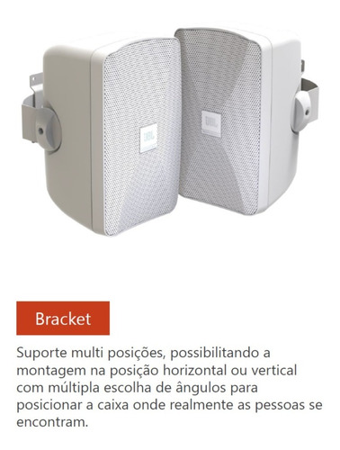 Caixa Jbl Control Sa-pro C-sa5 80w Kit 4 Caixas Cor Branco