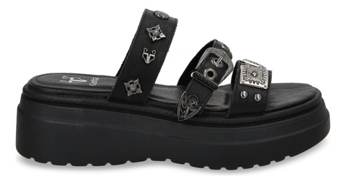 Sandalia Plataforma Negro Mujer 55922 Gotta