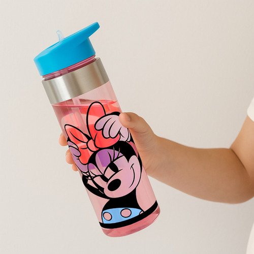 Botella De Agua Ligera Con Manija Para Niños Varios Diseños Minnie 1721-376