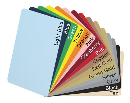 Tarjetas Identificacion Cr80 Color Pack X100 Imprimibles Usa