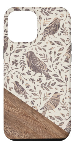 iPhone 12 Pro Max Boho Bird Leaf Floral Fo B08n6gr553_300324