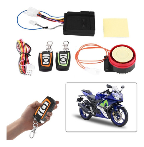 Sistema De Alarma De Seguridad Antirrobo Para Motocicletas A