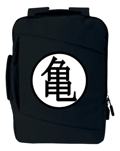 Morral Escudo Dragon Ball Maleta Espalda Portafolio Black