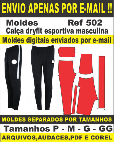 Moldes De Calça Esportiva Masculina