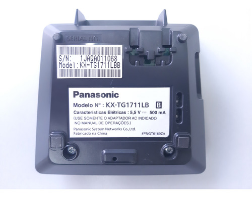 Telefone Panasonic Kx-tg1711 Sem Fio Preto (Usado)