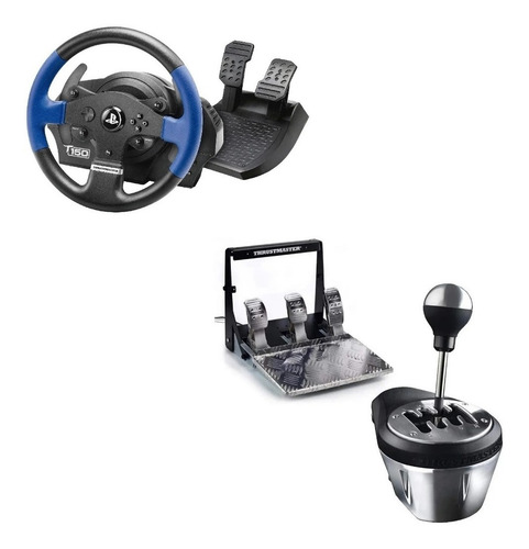 Combo Thrustmaster T150 Rs+palanca Th8a+pedalera T3pa Pro