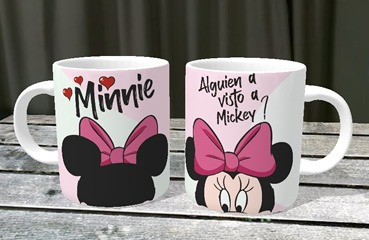 Taza De Ceramica Minnie Alguien A Visto A Mickey