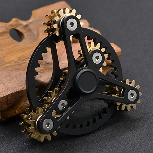 Fidget Spinner De Latón Puro, Engranajes, Giroscopio, Juguet