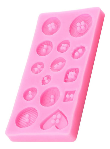 Yihuomolds Botón Moldes De Fondant De Silicona Para Pastel