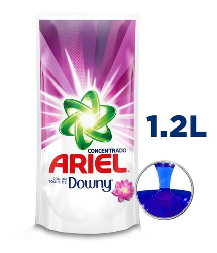 Detergente Ariel Downy Concentrado Con Suavizante 1.2 L