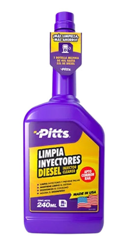 Limpia Inyectores Diesel Apto Common Rail Pitts 240ml