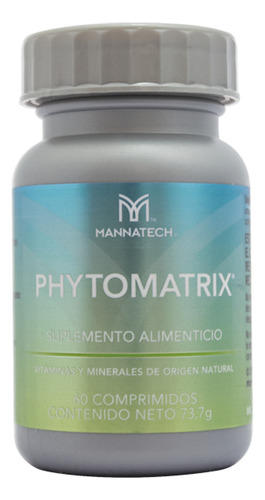 Phytomatrix 60 Ccomprimidos 73 Gr. Mannatech Gris Oscuro