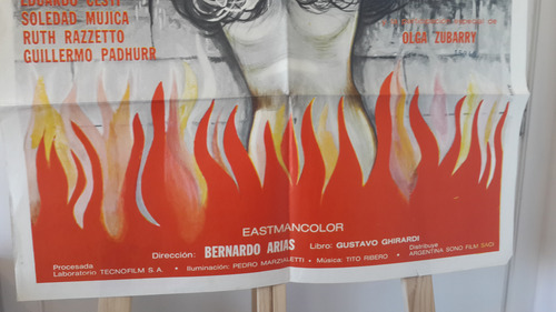 Afiche Cine Poster Bernardo Arias El Inquisidor Olga Zubarry