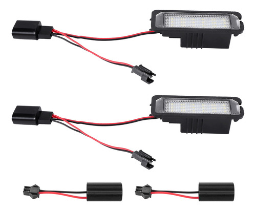 2 Lámparas Led De 12 V Con Número De Matrícula Para 4, 5, 6,