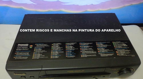 Video Cassete Panasonic Nv-sd-465- Usado - Funcionando Preto (Usado)