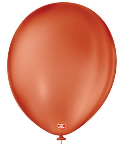 Balão De Látex Terracota 11 Pol 28cm São Roque 50 Unid