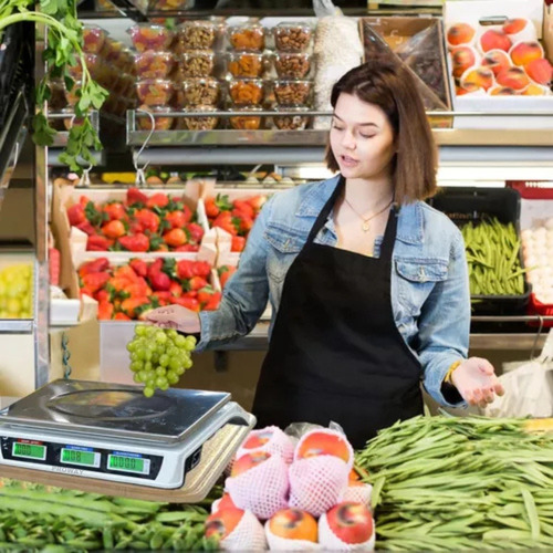 Balanza Pesa Digital 40 Kilos Recargable Negocio Electrónica