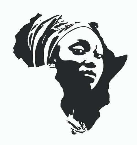 Vinilo Decorativo África Mujer