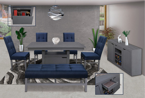 Buffet Orne Gris Këssa Cdmx