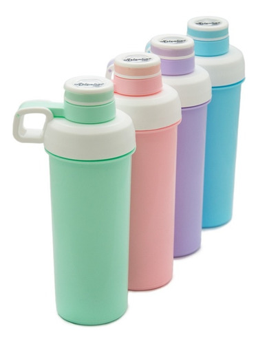 Imagen 2 de 5 de Botella Shaker Vaso Coctelera Tragos Mezclador Proteina Gym