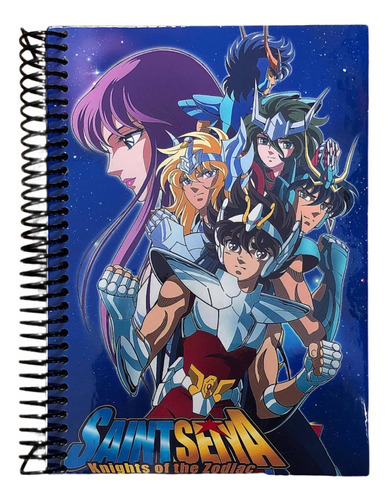 Cuaderno Rayado A5 Tapa Dura Caballeros Del Zodiaco Anime