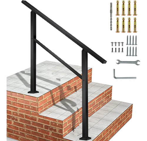 Pasamano Para Escalon Al Aire Libre Escalera 3 Pie Adapta 1
