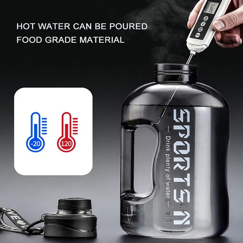 Botella De Agua Portátil Para Deportes Y Fitness De 1,7 L