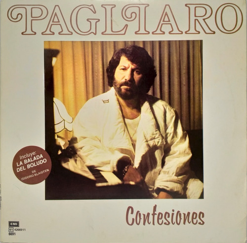 Vinilo Gian Franco Pagliaro - Confesiones Lp 1985 Arg