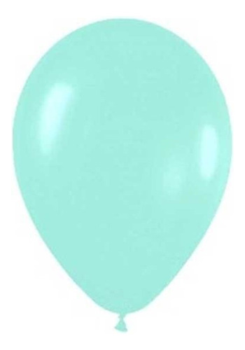 Globo Verde Menta R12 De Latex X50und