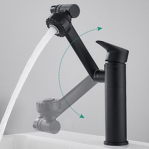 Grifo Monomando Para Baño Movimiento Giratorio 360 Grados