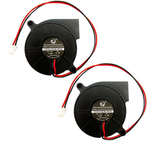 2packs Turbina De 50mm 12v Caracol 50x50x15mm Ventilado...