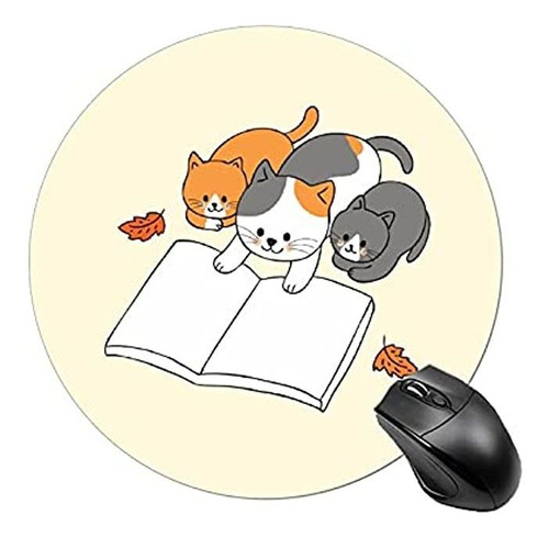 Lindo   Redondo Almohadillas Gatos Libro De Lectura Familia