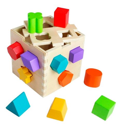 Acool Caja Inteligente Madera Figuras Encastre Ac7662