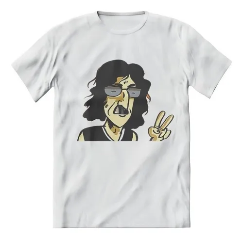 comprar Remera Negra Charly Garcia Say No More Rock 100% ALG. Dtg 01