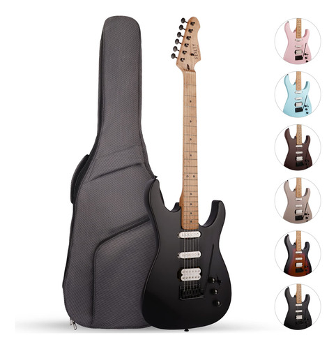 Fesley Guitarra Electrica Cuerpo Solido Tamaño Completo Hss