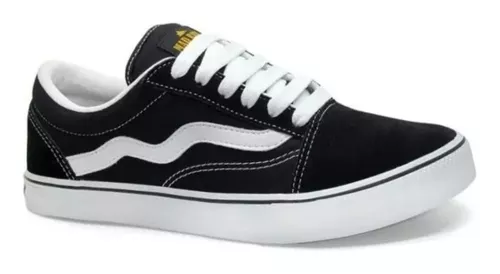 tênis unissex mad rats old school preto/branco - C&A