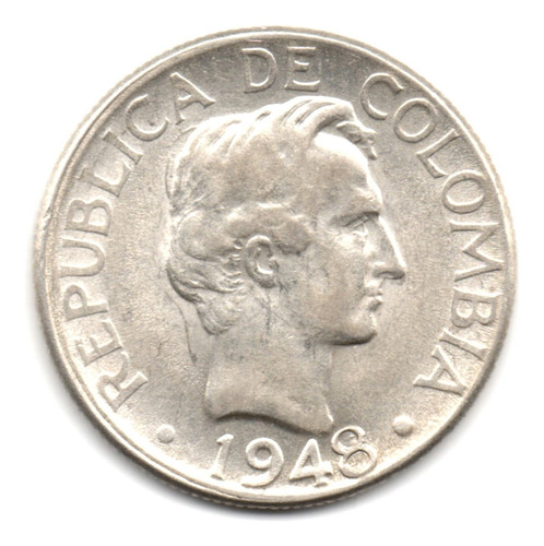 20 Centavos 1948 Bogotá Plata