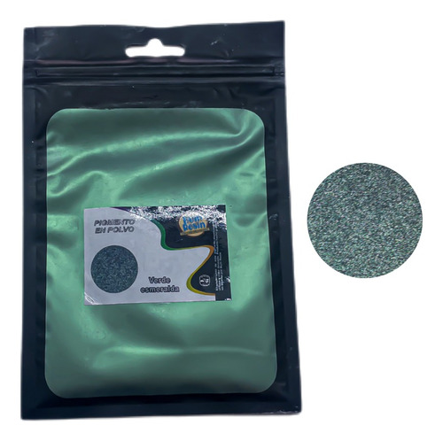 Pigmento Perlado Metálico Para Resina Jabones Velas 30 Gr Verde Esmeralda