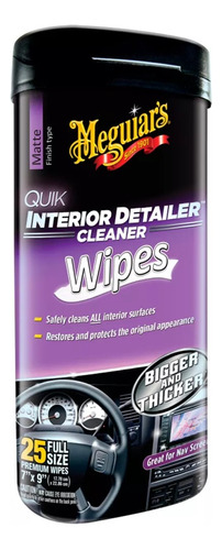 Limpieza Interior Meguiars Wipes Quik Interior Detailer