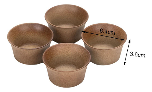 Juego De Tazas De Té De Cerámica Hechas A Mano, 4 Uds.,