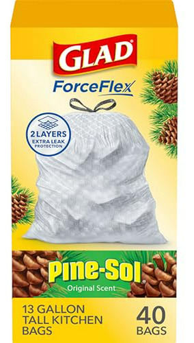 Bolsas De Basura Forceflex, 13 Gal, 40 Unid.